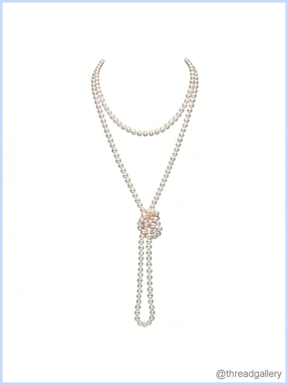 Long Faux Pearl Strand Necklace 60 Inch Flapper Retro Costume Jewelry